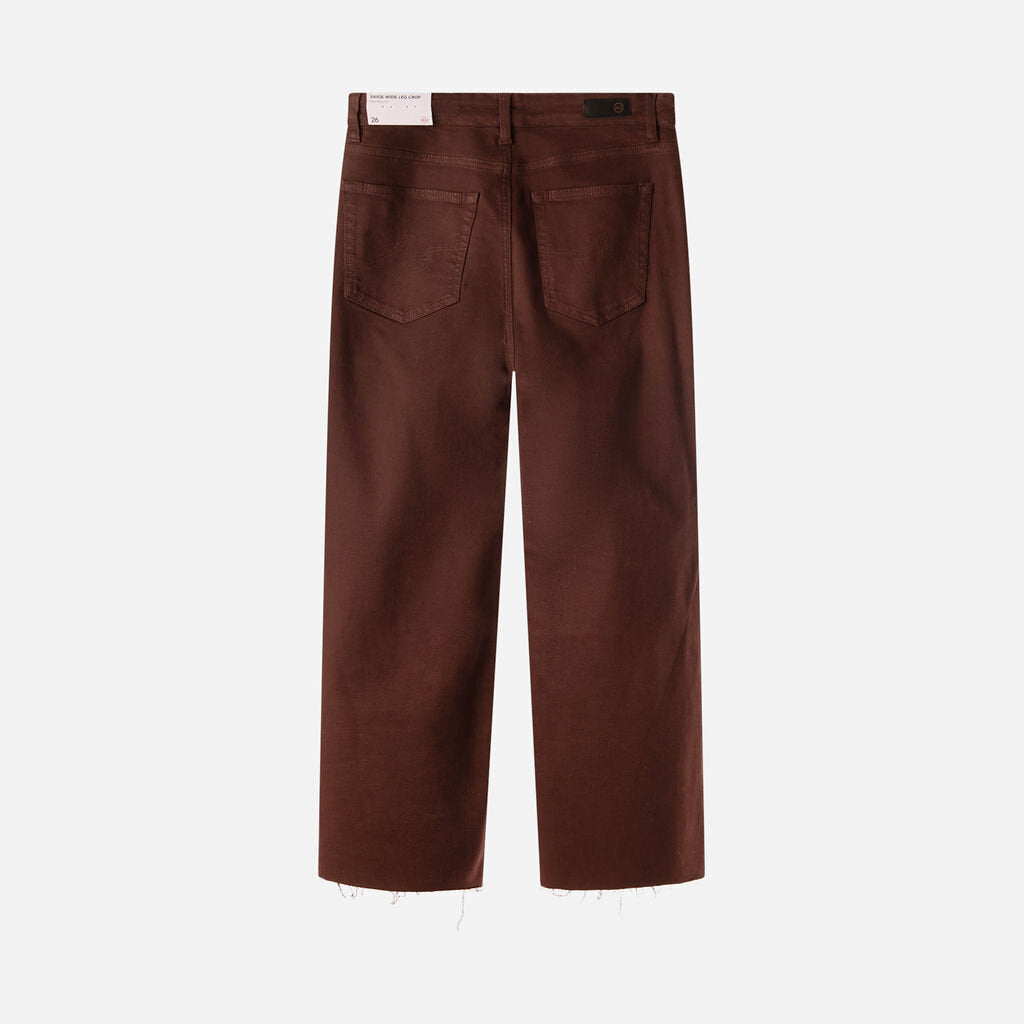 AG Jeans Burgundy Wide Leg Jeans