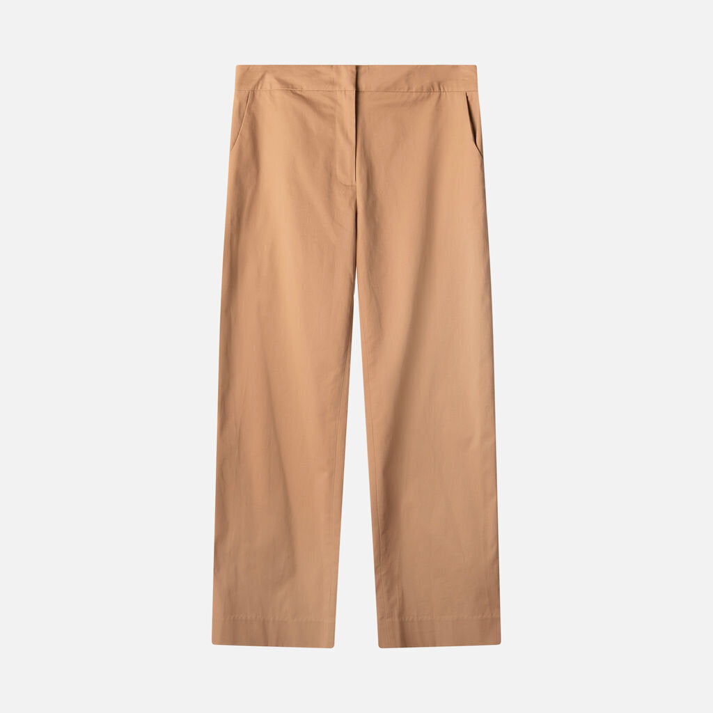Staud Khaki Cotton Trousers