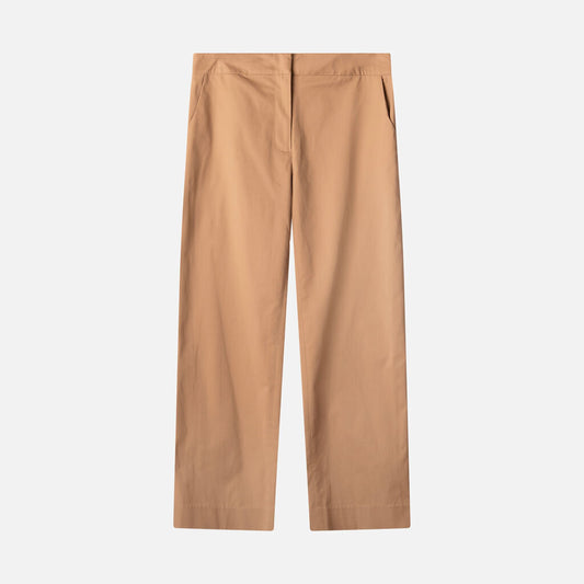 Staud Khaki Cotton Trousers