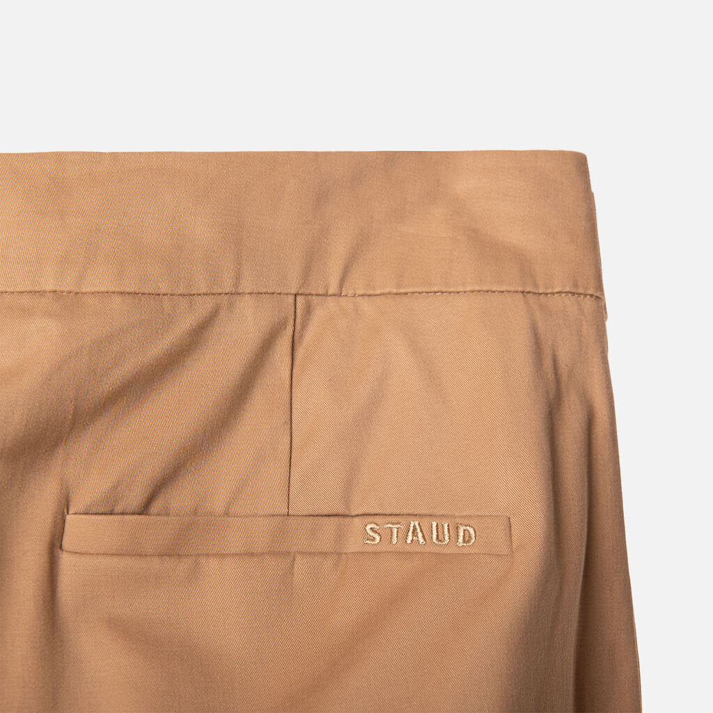 Staud Khaki Cotton Trousers
