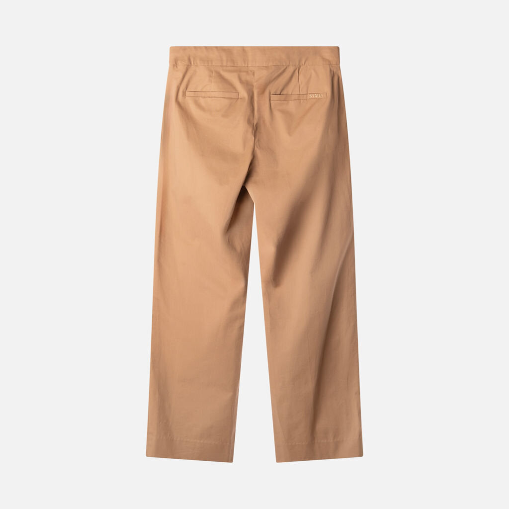 Staud Khaki Cotton Trousers