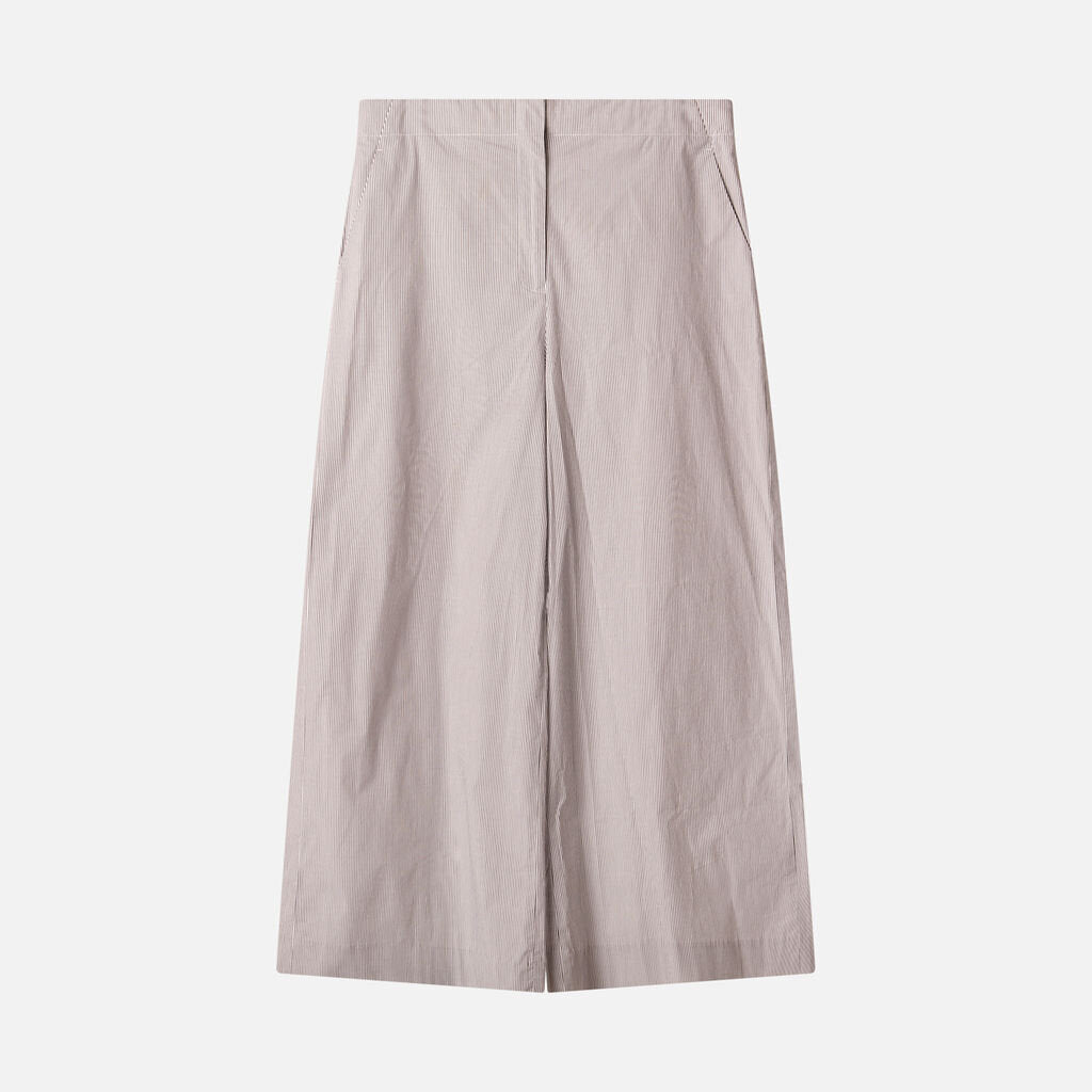 Lafayette 148 B&W Pinstripe Cotton Pant