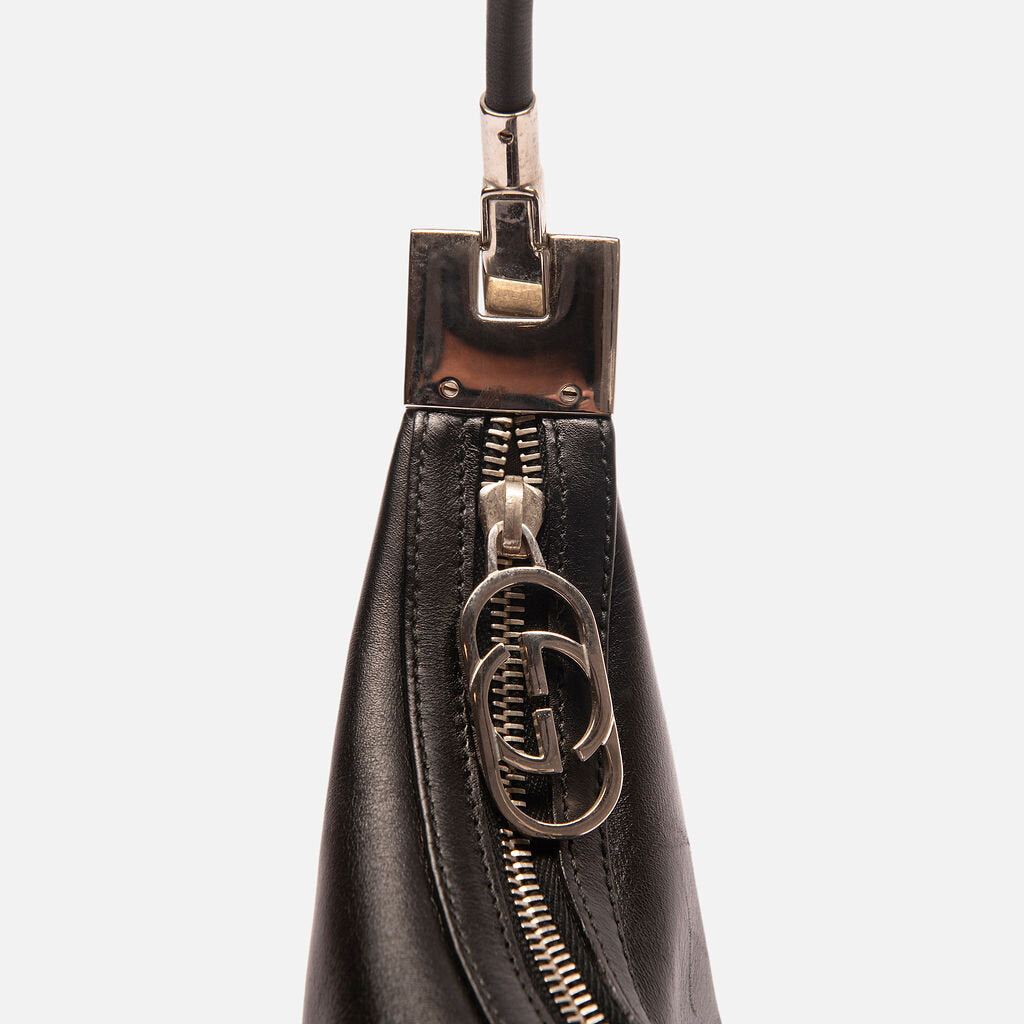 Gucci Black Leather Shoulder Bag