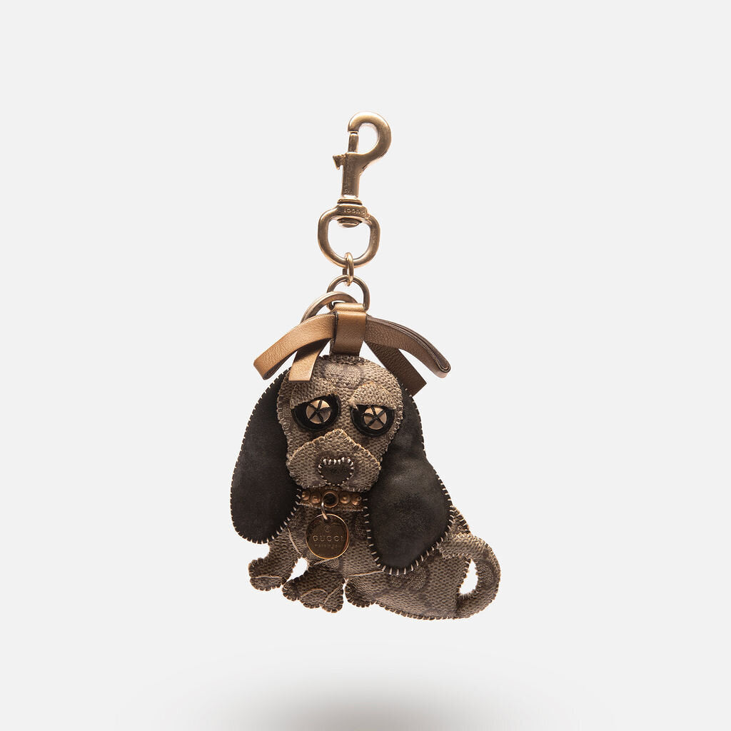 Gucci Monogram Beagle Charm