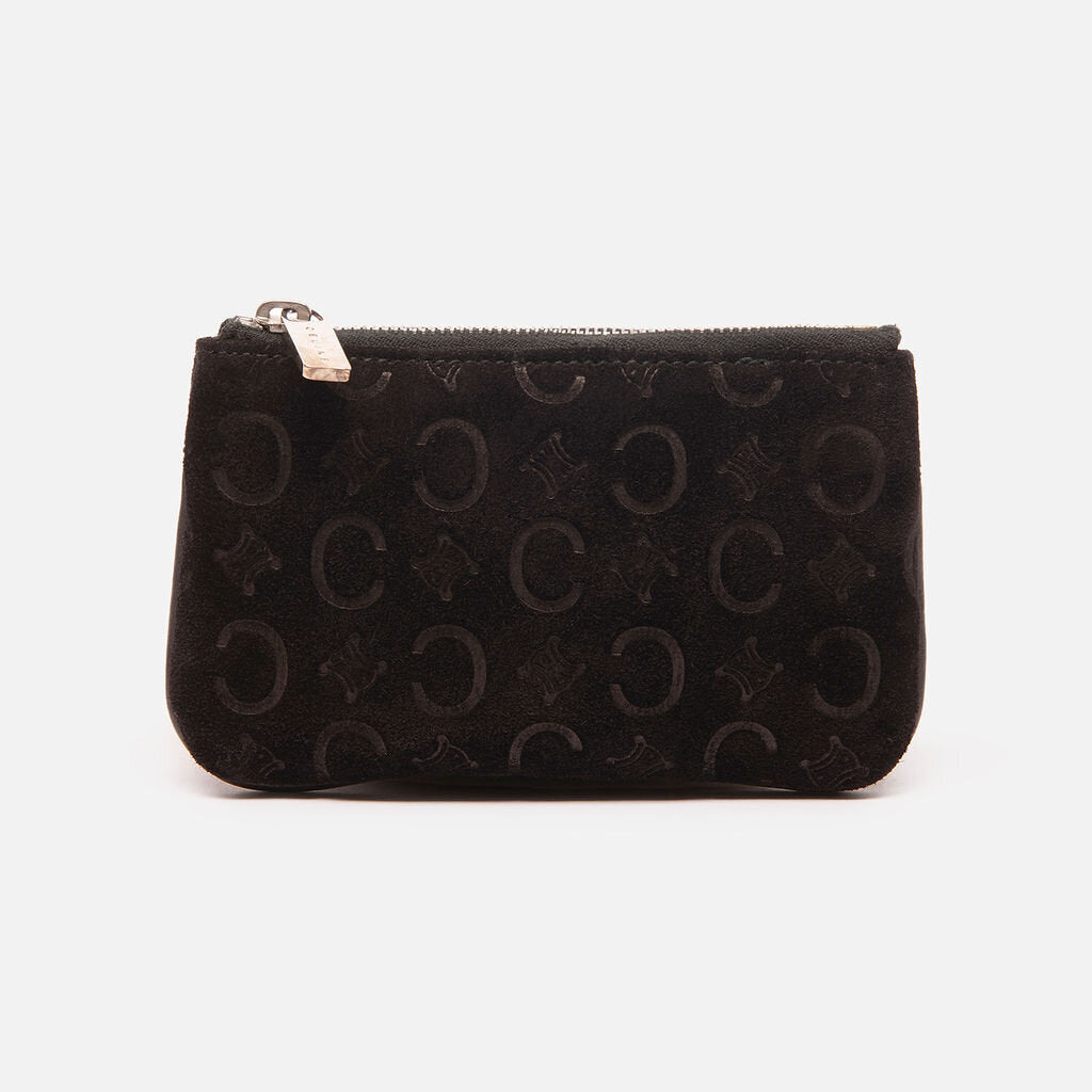 Celine Black Suede Sulky C Pouch