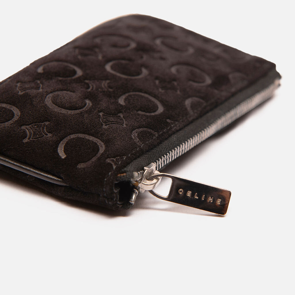 Celine Black Suede Sulky C Pouch