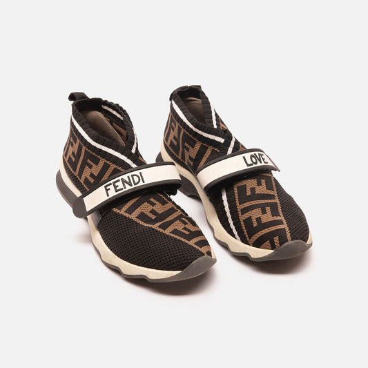 Fendi Black Knit Sneakers