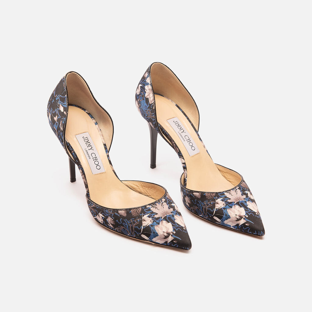 Jimmy Choo Blue Floral Heel