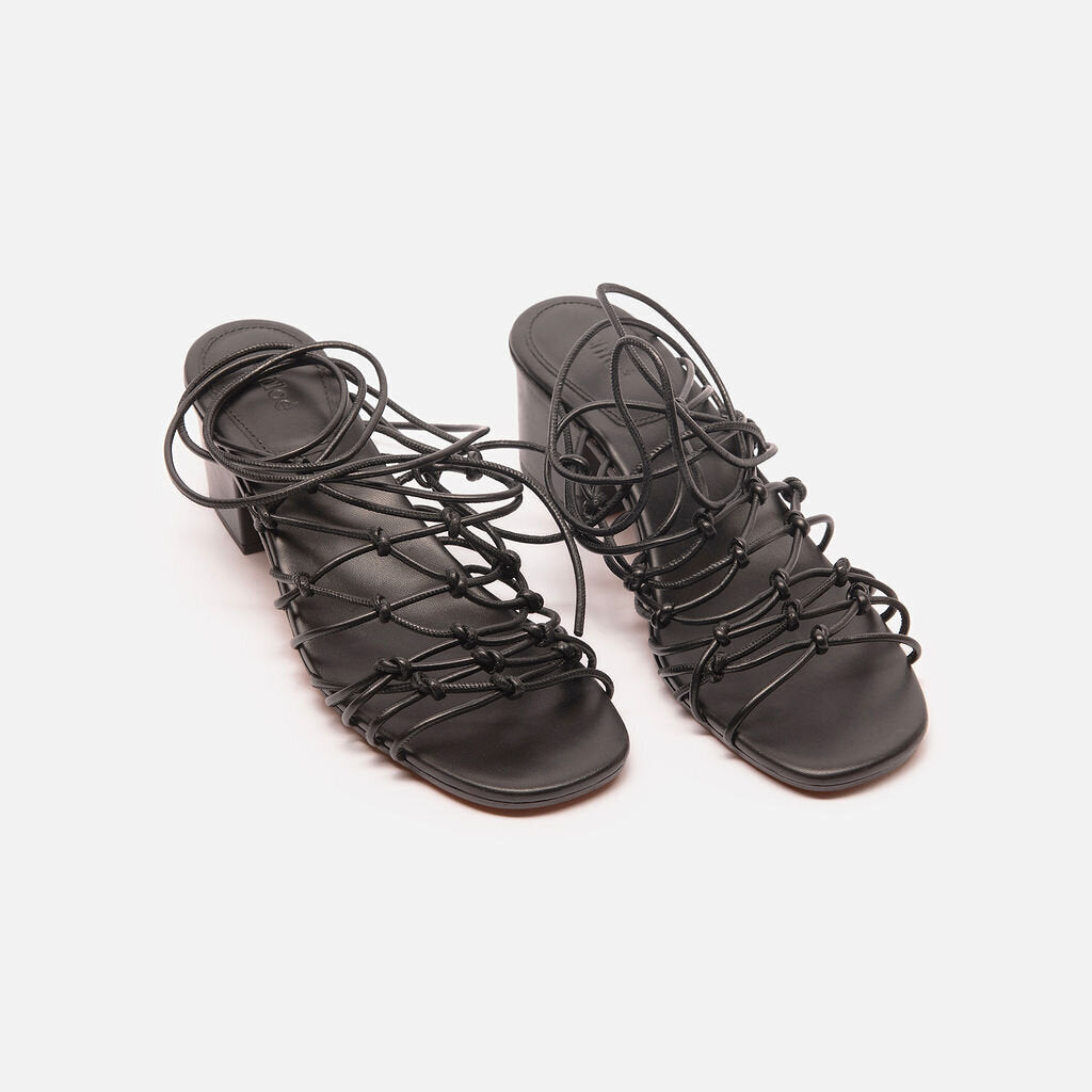 Chloe Black Strappy Sandals