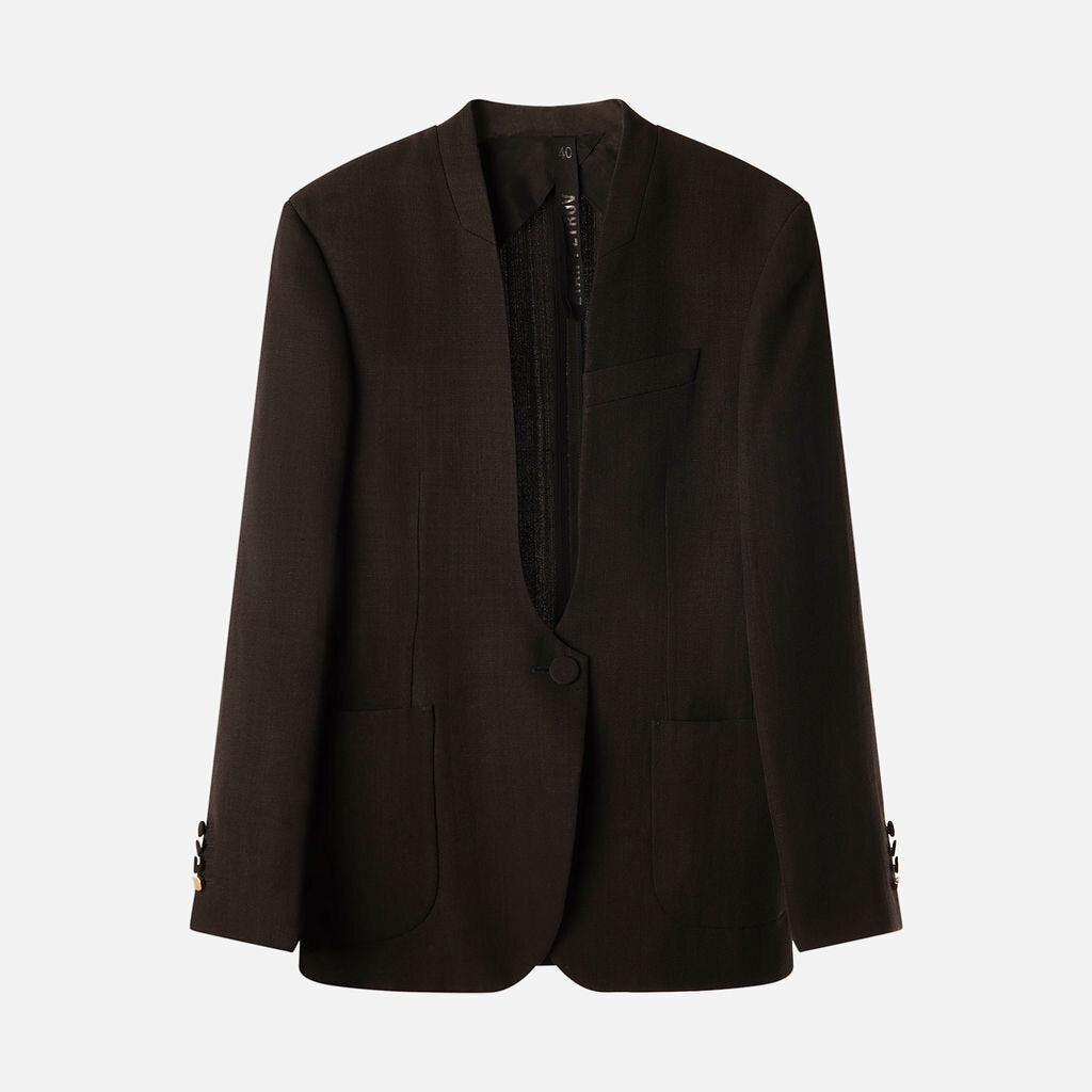 Petar Petrov Black Cut-out Blazer