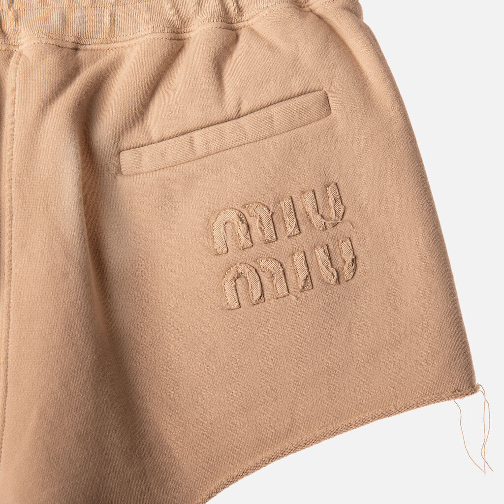 Miu Miu Brown Cotton Micro Mini Shorts (2023)
