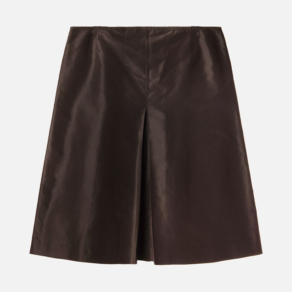 Prada Black Nylon, Silk & Poly Skirt (2008)