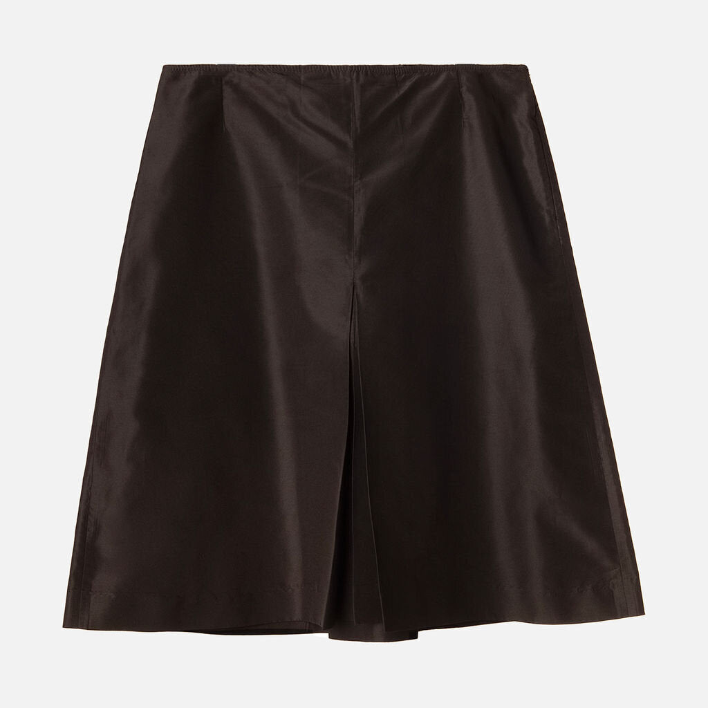 Prada Black Nylon, Silk & Poly Skirt (2008)