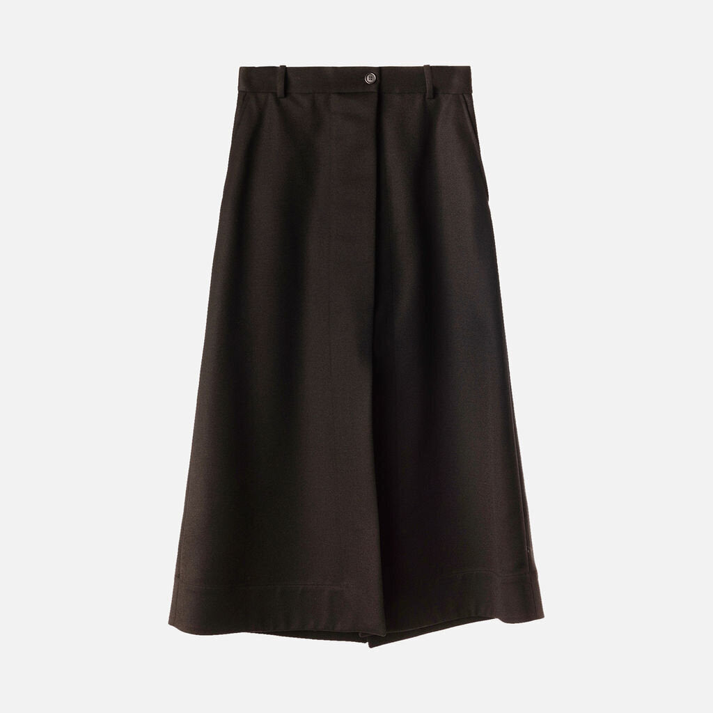 Celine Black Wool Skirt