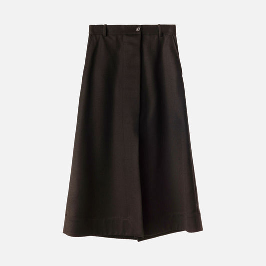 Celine Black Wool Skirt