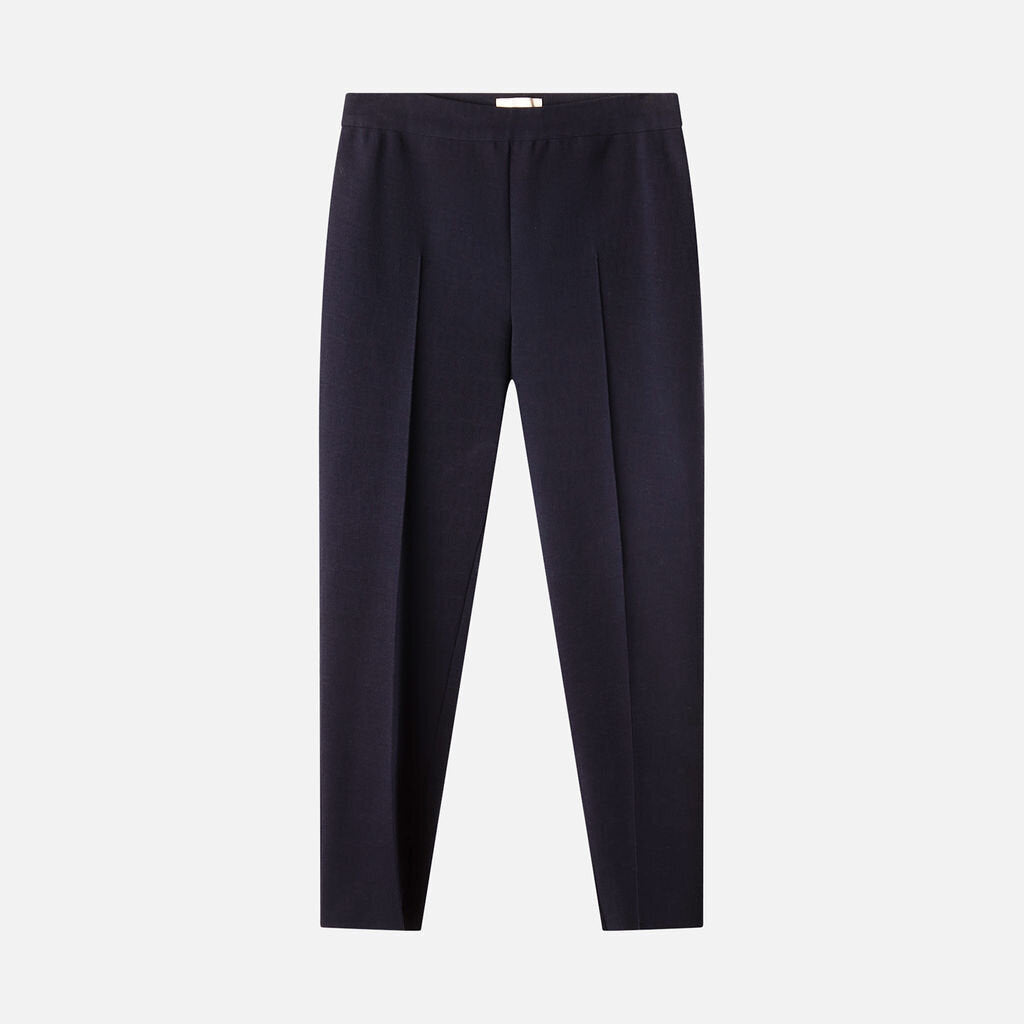 High Sport Navy Cotton Blend Pants