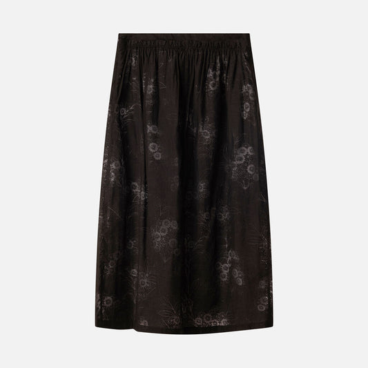 Love Moschino Black Viscose Blend Maxi Skirt