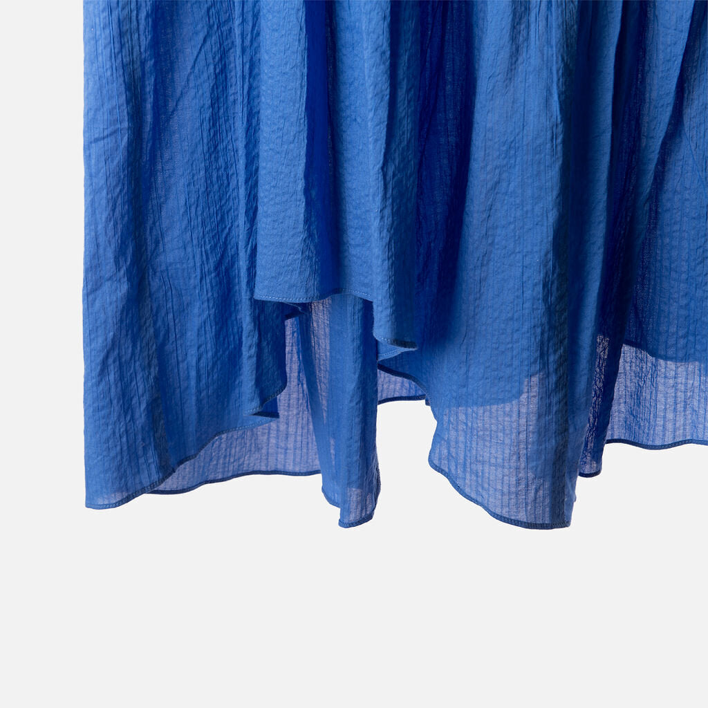 Frame Cobalt Blue Cotton Midi Skirt