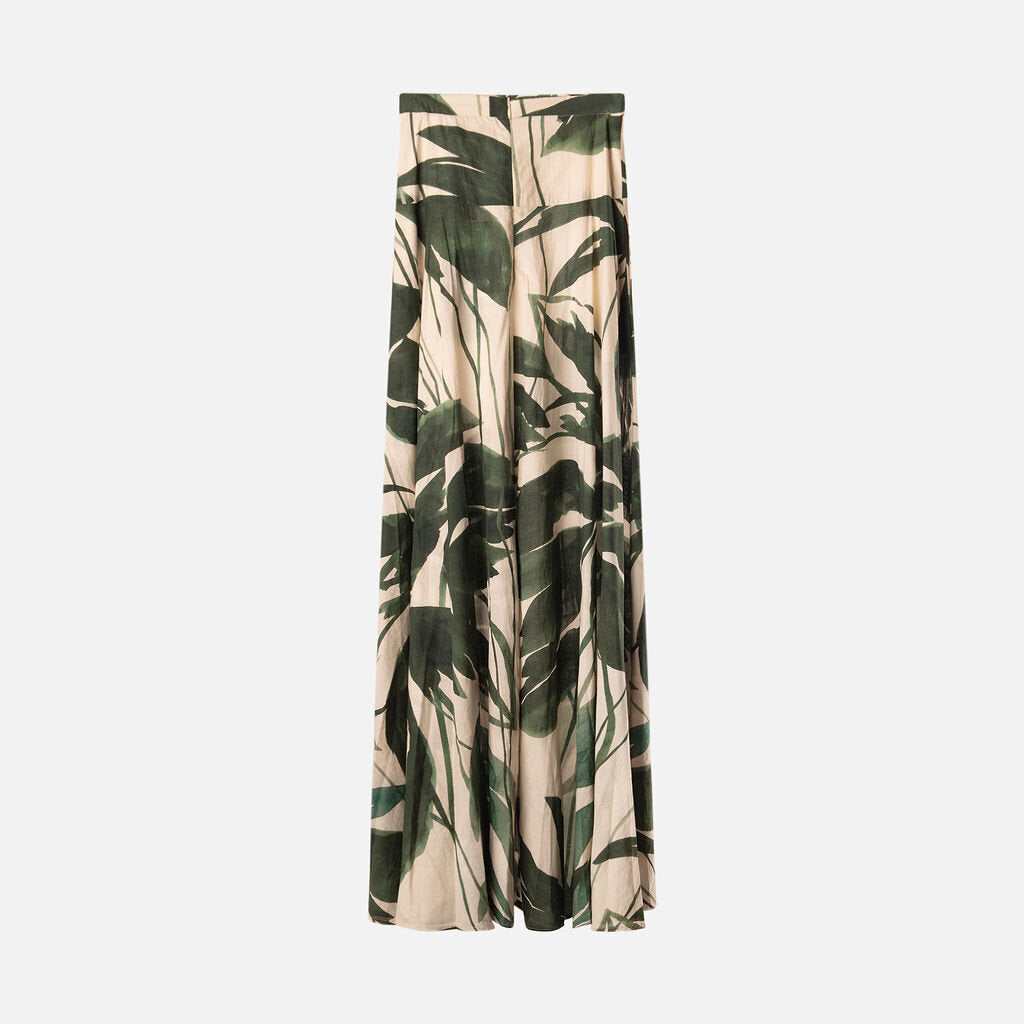 Cara Carra Green Tropical Skirt
