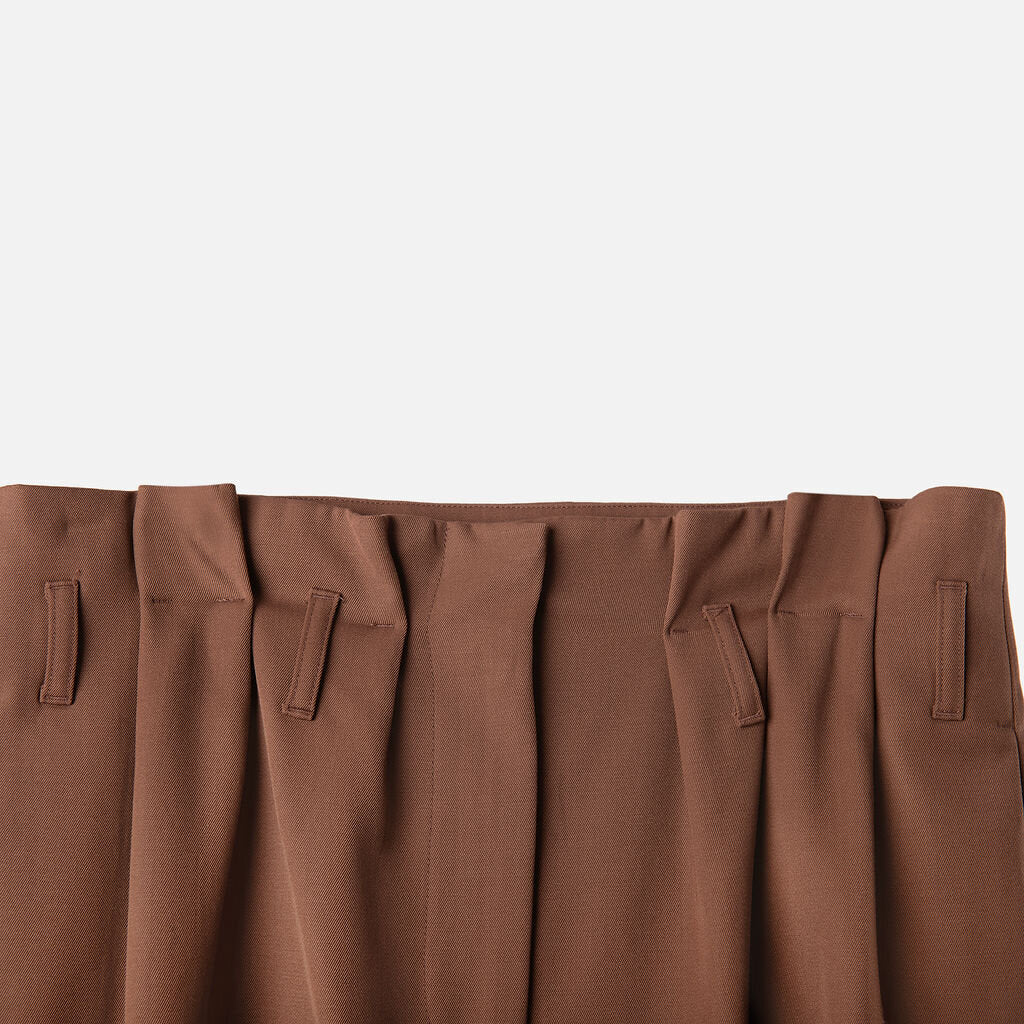 Dries Van Noten Brown Wool Midi Skirt