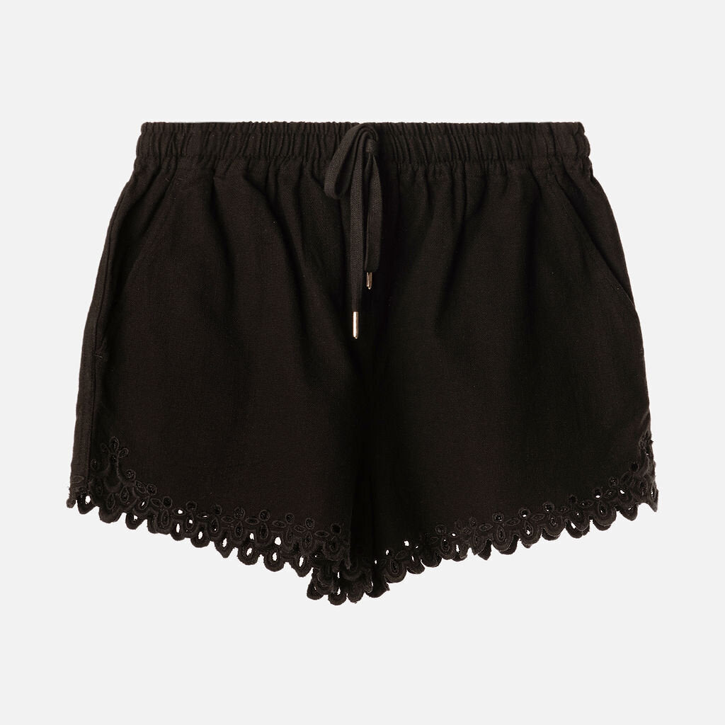 Isabel Marant Etoile Black Cotton Shorts