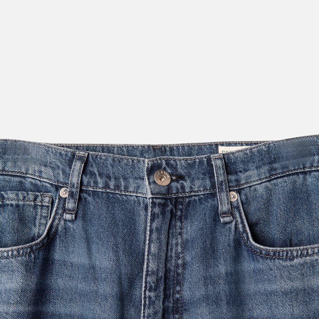 Rag & Bone Blue Wide Leg Ankle Jeans
