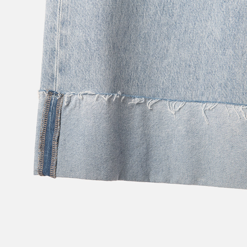 Rag & Bone Blue Denim Light Wash Wide Leg