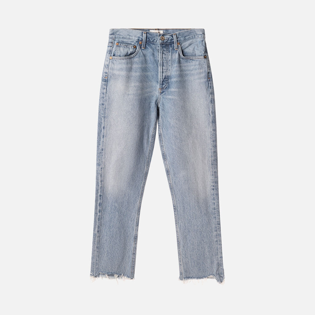 Agolde Blue Straight Leg Jeans