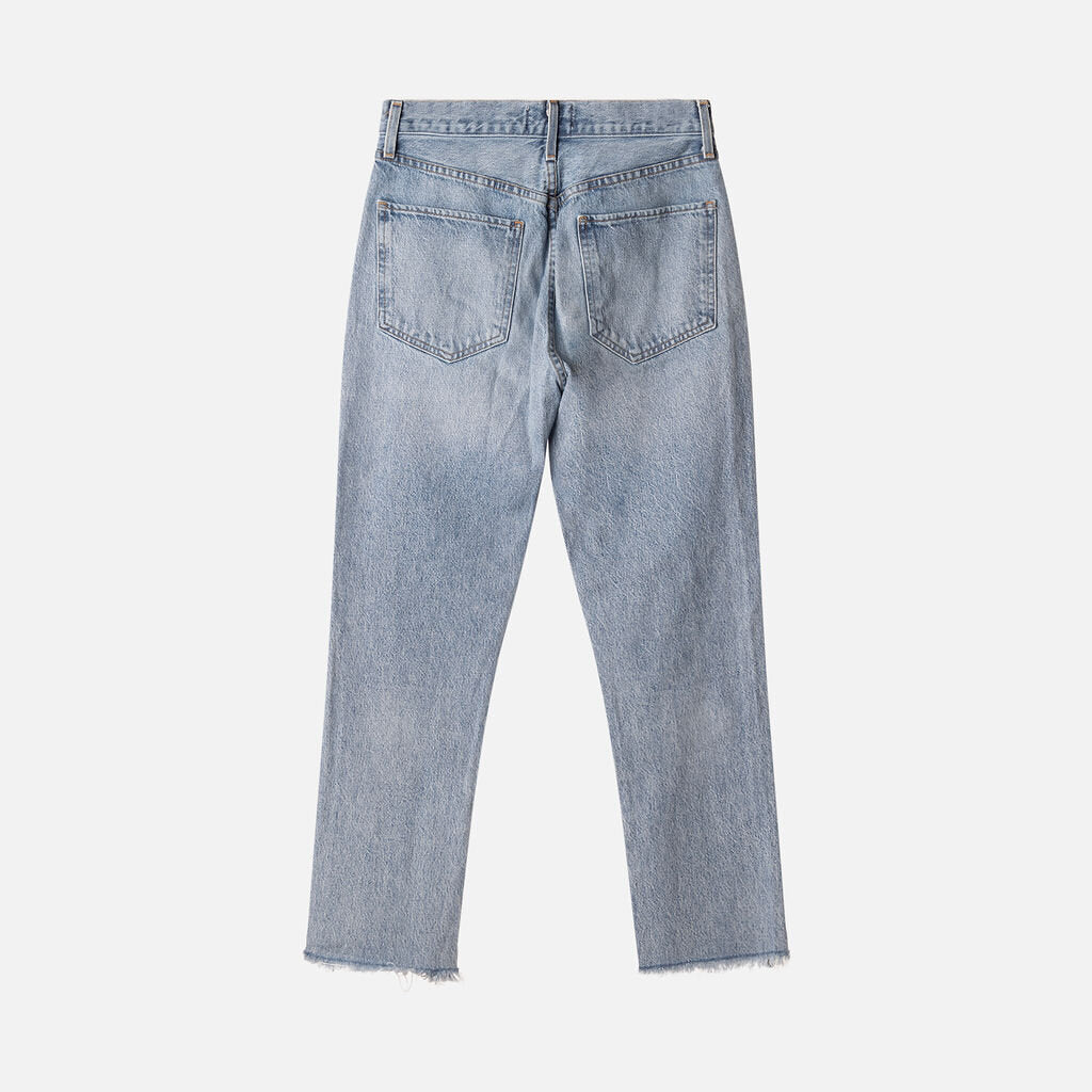 Agolde Blue Straight Leg Jeans