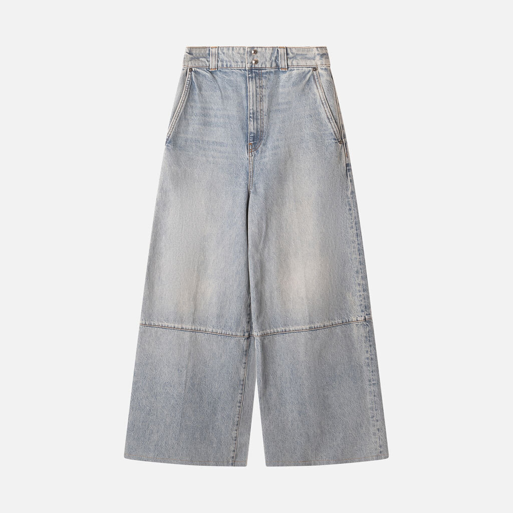Khaite Light Wash Wide Leg Jean