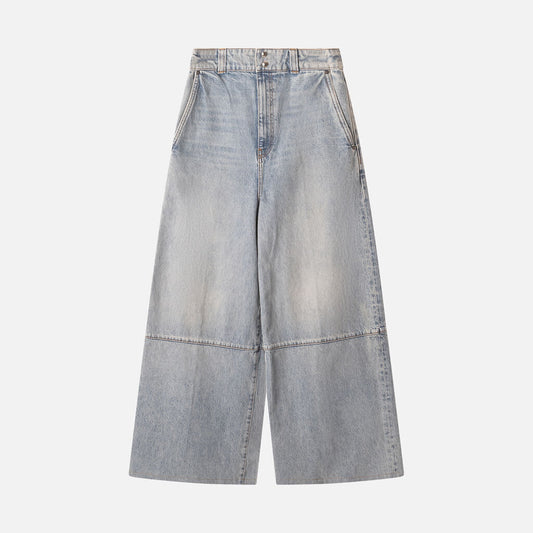 Khaite Light Wash Wide Leg Jean