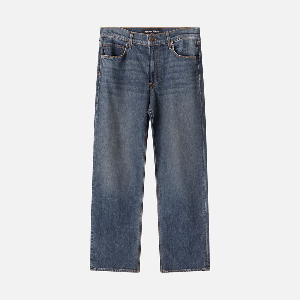 Veronica Beard Medium Wash Denim Zip Up Jeans
