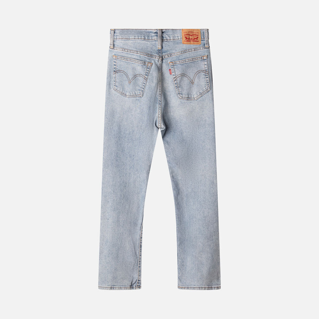 Levi's Blue Straight Leg Distressed Jeans