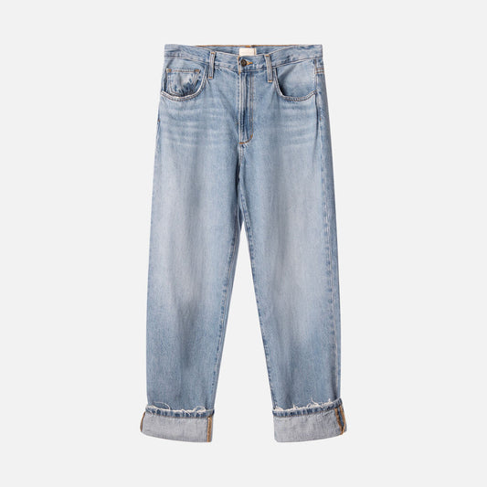Favorite Daughter Medium Washed Wide Leg Jean