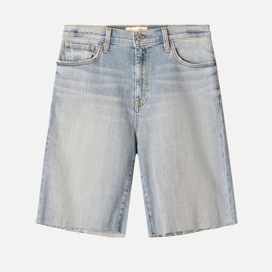 Nili Lotan Blue Cotton Boyfriend Bermuda Short