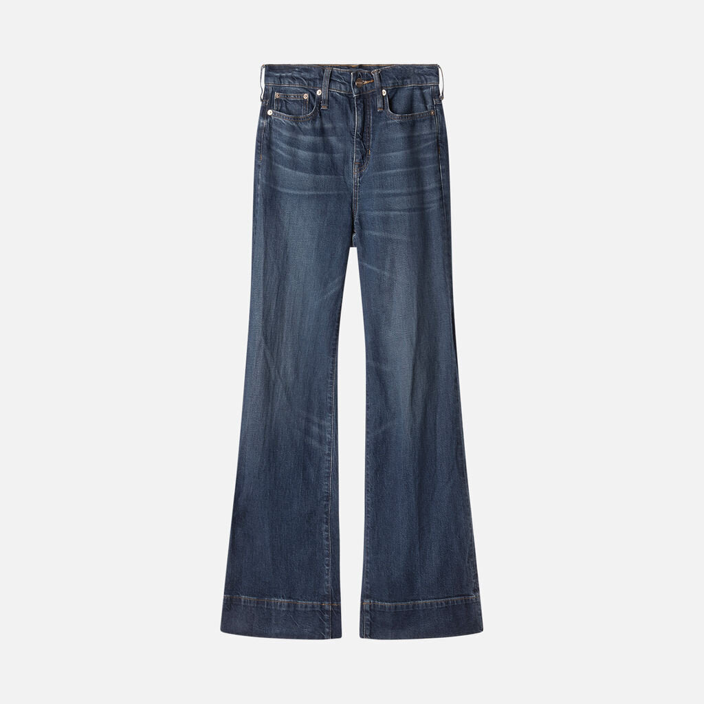 J. Crew Collection Medium Wash Denim Wide Leg Jean