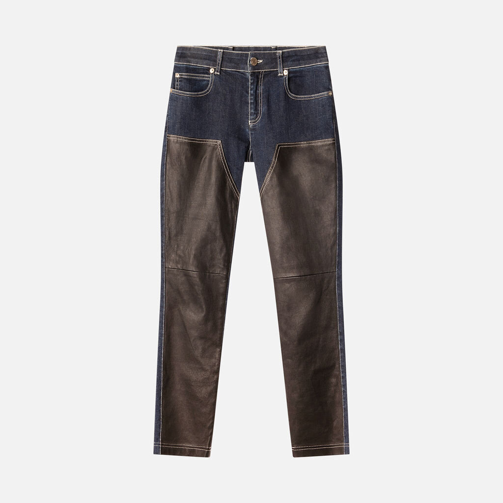 Givenchy Dark Washed Leather Jean