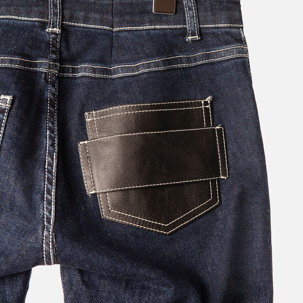 Givenchy Dark Washed Leather Jean