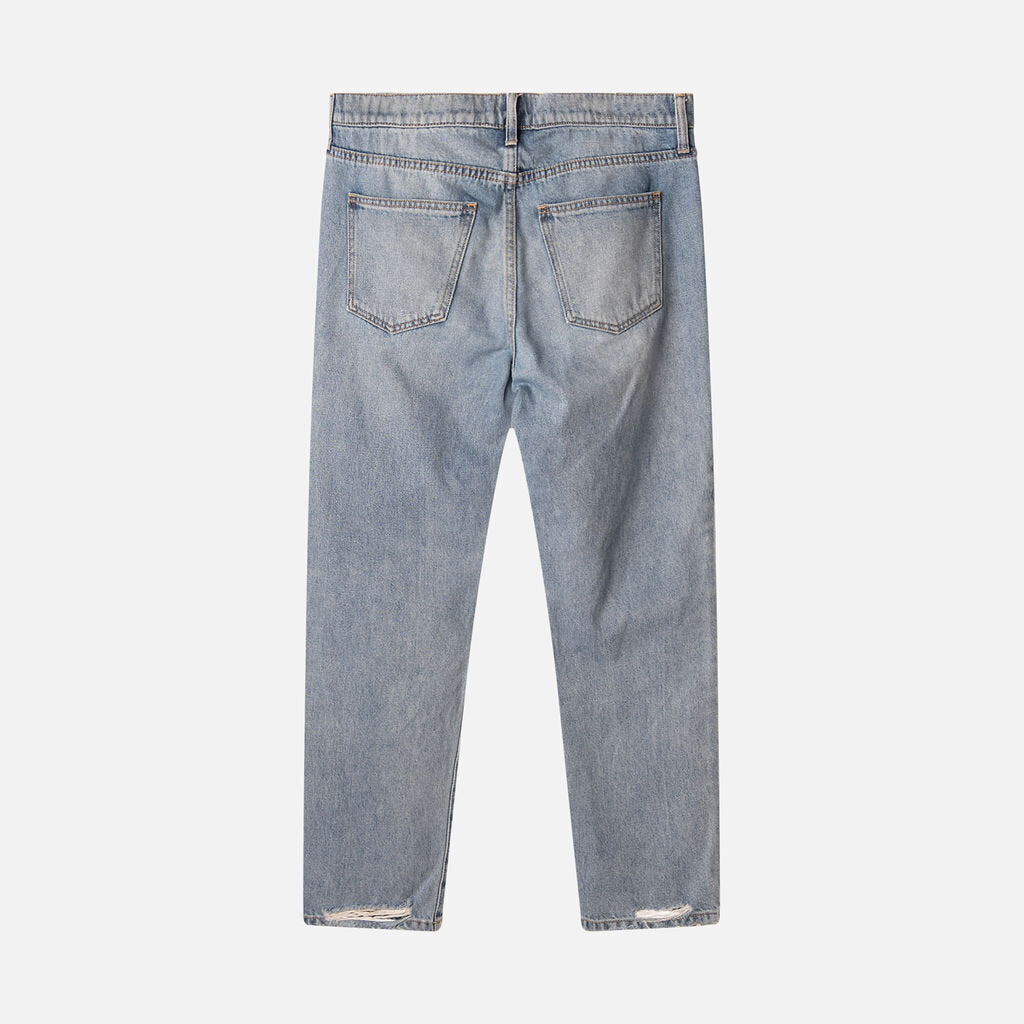 Current Elliott Medium Wash Ripped Jean