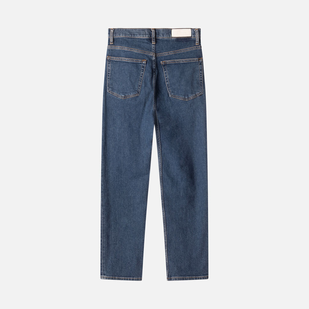 Redone Medium Wash Denim Straight Leg Jean