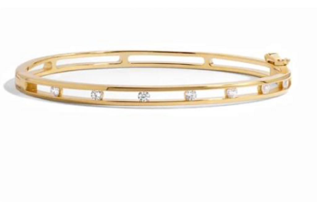 STUDDED BANGLE YG 7'