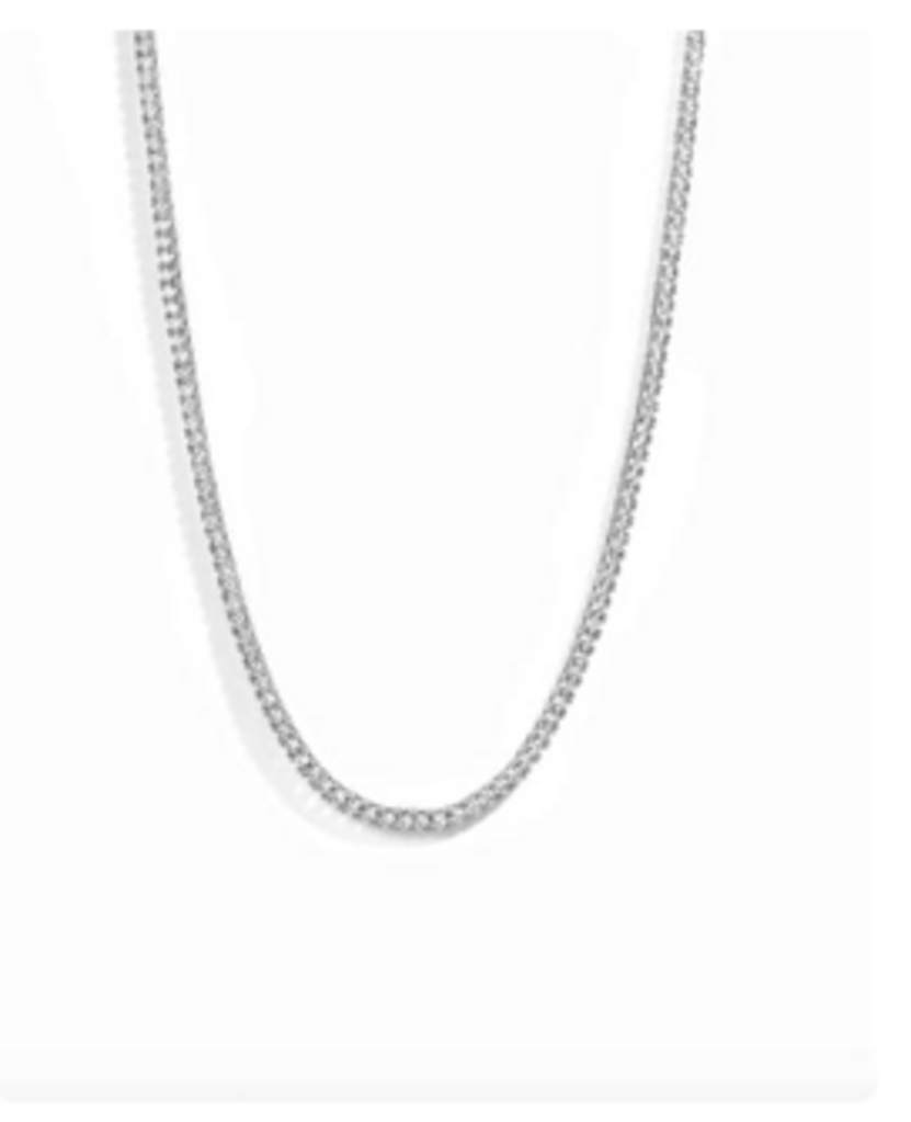 DIAMOND TENNIS NECKLACE WG 18'