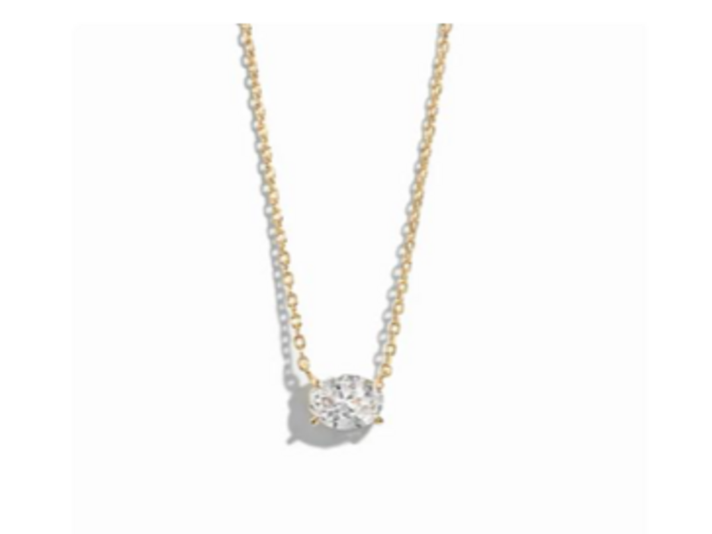 OVAL PENDANT NECKLACE YG