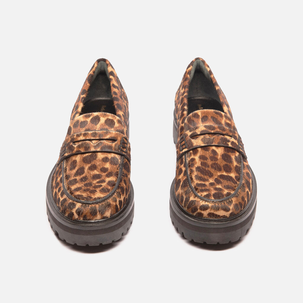 Reformation Leopard Cowhide Loafer