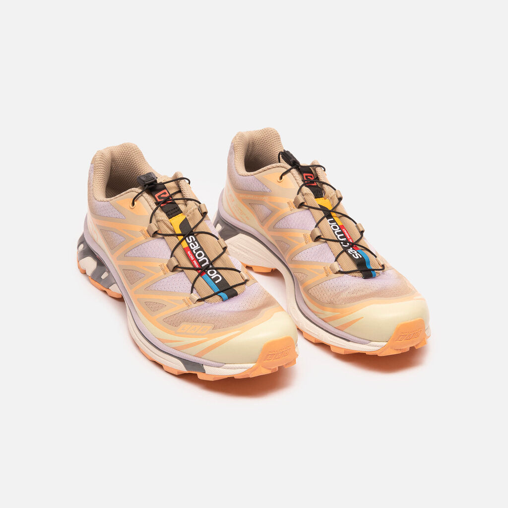 Salomon Lilac Purple Orange Mesh Sneaker