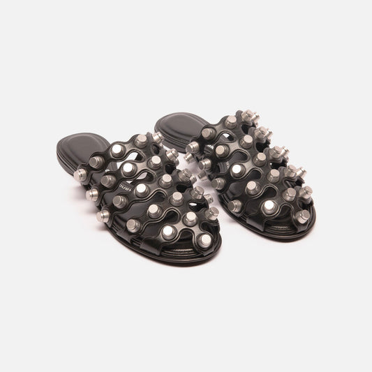 Alexander Wang Black Mule With Studs