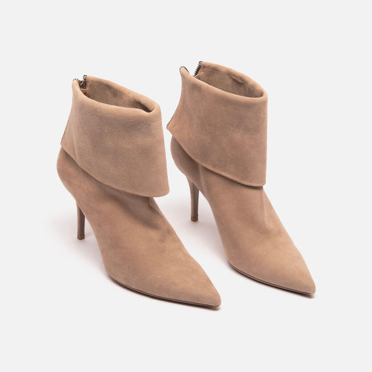 Christian Dior Taupe Suede Ankle Boot