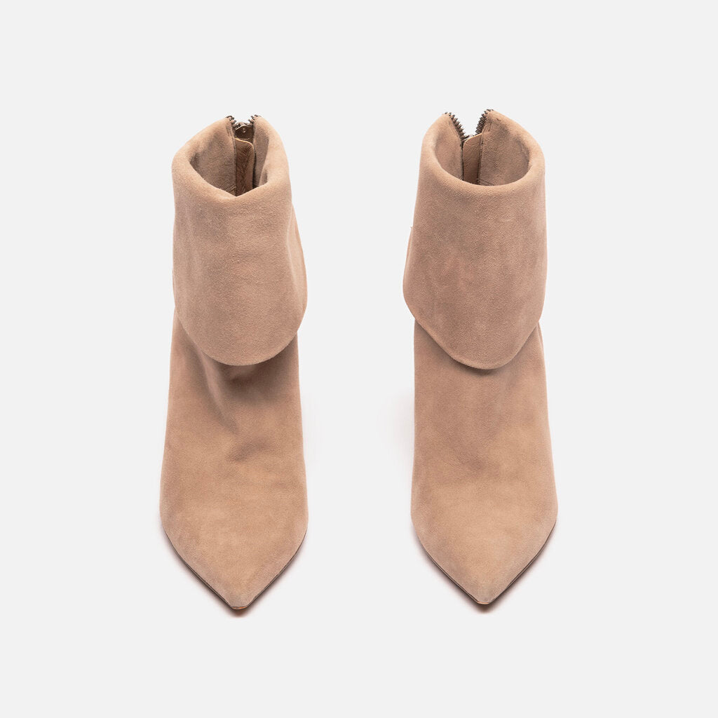 Christian Dior Taupe Suede Ankle Boot