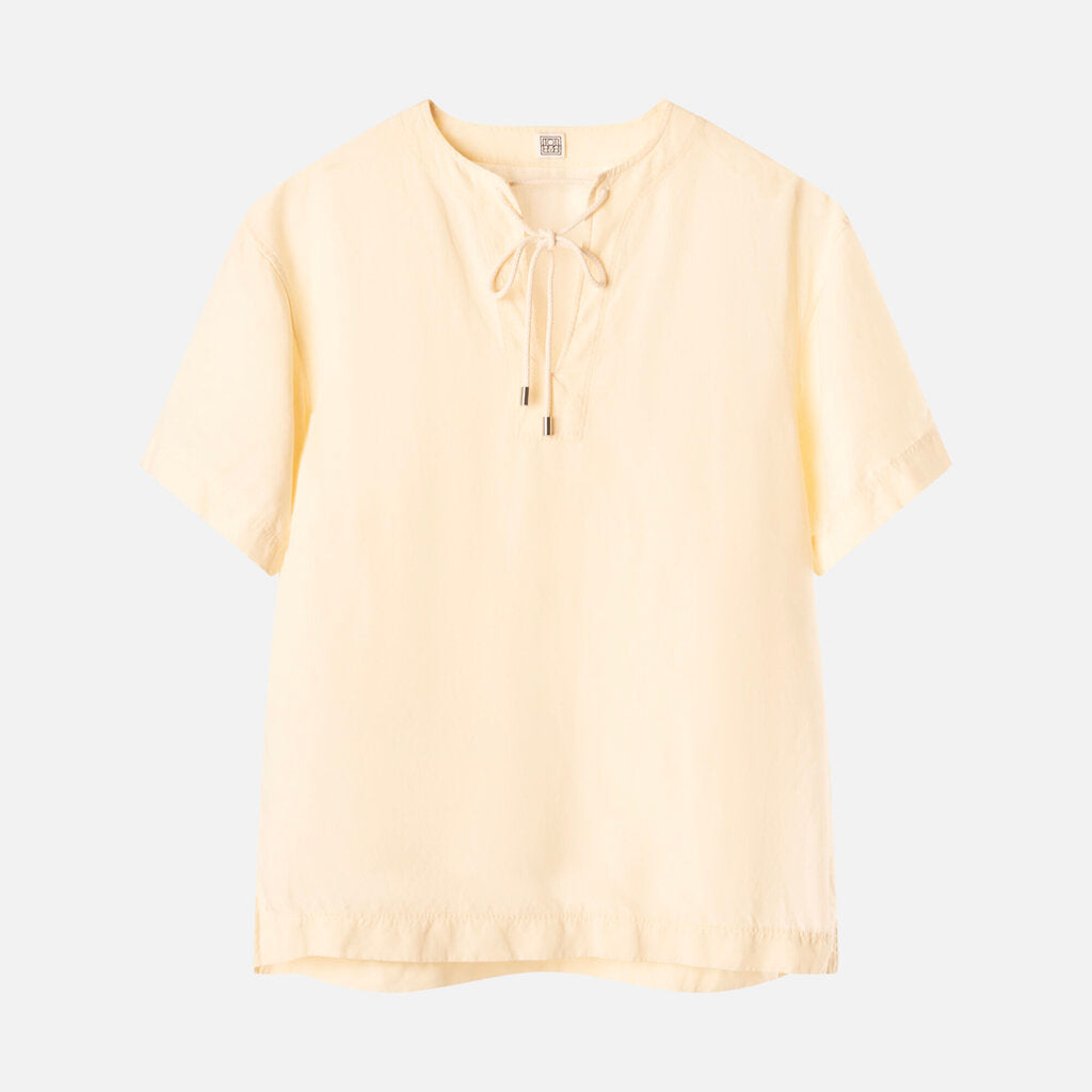 Toteme Yellow Lyocell/Linen Top