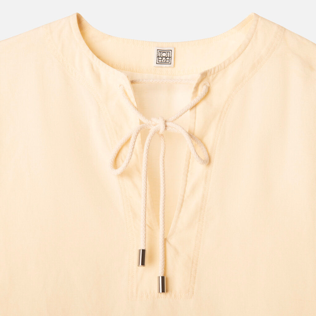 Toteme Yellow Lyocell/Linen Top